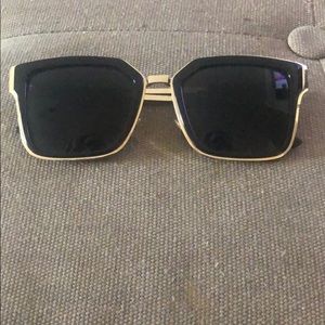 Black and gold shades